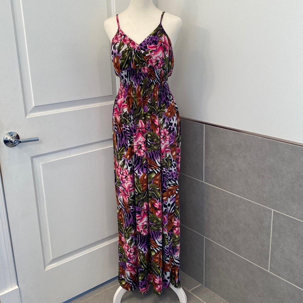 ❤️3/$30 Cotton Candy Floral Maxi Dress